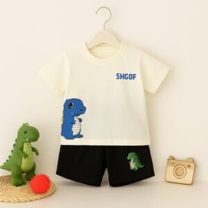 Dino Graphic Tee & Shorts Set