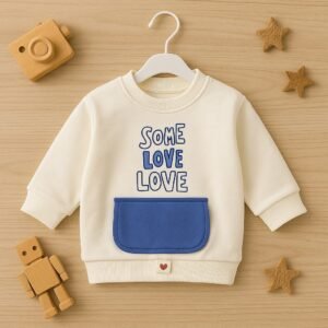 Cozy Toddler Sweatshirt – "Some Love Love" Print
