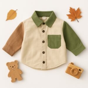 Colorblock Cotton Shirt for Toddlers