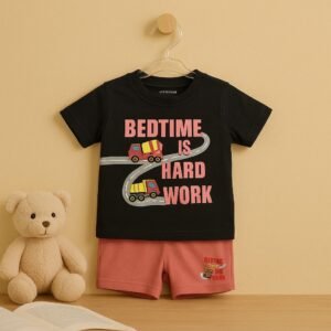 "Bedtime Is Hard Work" Cement Truck Print Set