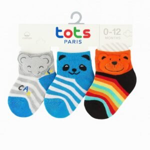 Animal-Themed Baby Socks Set (0–12 Months) – Pack of 3