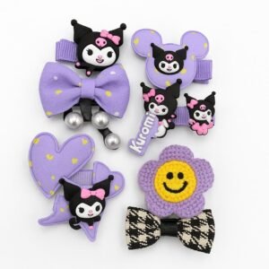 Kuromi Iconic Hair Clip Set