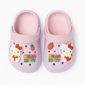 Lavender Hello Kitty Clogs with Cartoon Charms