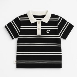 Classic Striped Polo Shirt for Boys